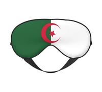 Masque pour les yeux imprimé drapeau de l'Algérie, masque de sommeil soyeux pour homme et femme, pour le sommeil et la relaxation