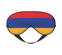 Masque pour les yeux imprimé drapeau de l'Arménie pour un sommeil confortable - ombre de nuit élastique, parfait pour l'avion, les voyages et la méditation