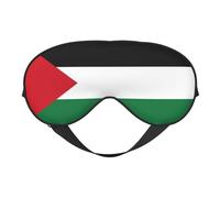 Masque pour les yeux imprimé drapeau de l'État de Palestine - Aide au sommeil confortable, ombre de nuit élastique, bandeau anti-lumière pour les yeux pour avion, voyage