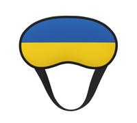 Masque pour les yeux imprimé drapeau de l'Ukraine pour adultes et enfants pour voyage, maison, hôtel, avion, camping, aide au sommeil