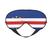 Masque pour les yeux imprimé drapeau du Cap-Vert pour un sommeil confortable - Ombre de nuit élastique, parfait pour l'avion, les voyages et la méditation