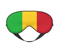 Masque pour les yeux imprimé drapeau du Mali - Aide au sommeil confortable, ombre de nuit élastique, bandeau anti-lumière pour les yeux pour avion, voyage