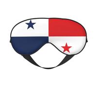 Masque pour les yeux imprimé drapeau du Panama - Aide au sommeil confortable, ombre de nuit élastique, bandeau anti-lumière pour les yeux pour avion, voyage