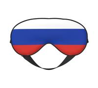 Masque pour les yeux imprimé drapeau russe pour un sommeil confortable - ombre de nuit élastique, parfait pour l'avion, les voyages et la méditation