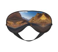 Masque pour les yeux imprimé Freeway Highway Road in The Desert, masque de sommeil soyeux pour homme et femme, pour le sommeil et la relaxation