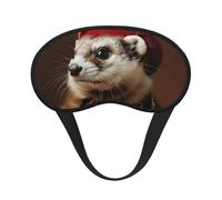 Masque pour les yeux imprimé furets pour dormir et bloquer la lumière pour le voyage, le yoga, le camping, le repos nocturne