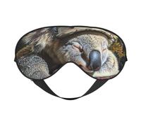 Masque pour les yeux imprimé koala pour l'extérieur, l'intérieur, le voyage, le camping, la méditation, le yoga, le travail