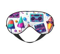 Masque pour les yeux imprimé licorne - Respirant - Idéal pour le camping, la méditation, le yoga