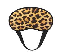 Masque pour les yeux imprimé peau de léopard pour adultes et enfants pour voyage, maison, hôtel, avion, camping, aide au sommeil