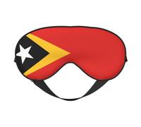 Masque pour les yeux imprimé République démocratique du Timor-Leste pour un sommeil confortable - Ombrage élastique de nuit, parfait pour l'avion, les voyages et la méditation