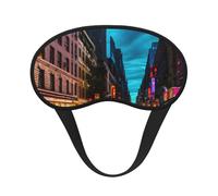 Masque pour les yeux imprimé rues de New York pour adultes et enfants pour voyage, maison, hôtel, avion, camping, aide au sommeil