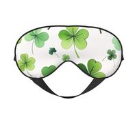 Masque pour les yeux imprimé symphonie étoilée douce, masques pour les yeux respirants réglables pour le sommeil, blocage de la lumière et double face