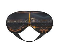 Masque pour les yeux imprimé Tour Eiffel, masque de sommeil soyeux pour homme et femme, pour le sommeil et la relaxation