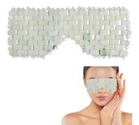 Masque pour les yeux Jade, masque oculaire de masse anti-rides, confort et lisse pour soulager les poches, le visage se détendre, les yeux se soulager, la migraine, la méditation.