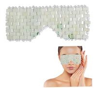 Masque pour les yeux Jade, masque oculaire de masse anti-rides et confort et lisse pour soulager les poches, le visage se détendre, les yeux se soulager, la migraine, la méditation.