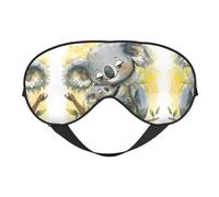 Masque pour les yeux Koala mignon maman et bébé respirant réglable ombrage efficace pour dormir avec sangle élastique