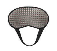 Masque pour les yeux lavable avec impression « Merry Christmas Day » - Pour la maison, l'hôtel, l'avion et le camping