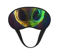 Masque pour les yeux lavable avec imprimé Alien Planet pour adultes pour dormir et bloquer la lumière