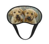 Masque pour les yeux lavable avec imprimé chiot pour dormir et bloquer la lumière