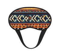 Masque pour les yeux lavable avec motifs nationaux africains pour adultes pour bloquer le sommeil pour les voyages, le camping, le repos nocturne