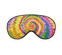Masque pour les yeux léger et confortable avec bandeau pour les yeux pour garçons et filles, masque de sommeil à motif tie-dye pour les yeux secs, lavable en machine
