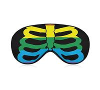 Masque pour les yeux léger et confortable pour hommes femmes enfants, LGBT arc-en-ciel squelette Gay Pride Art masque de sommeil pour sieste voyage yeux secs, BlockLight lavable en machine