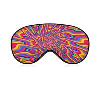 Masque pour les yeux léger et confortable psychédélique Infinity Tie Dye Art Sleep pour la méditation de voyage de sommeil, visière pour garçons filles, soulage le stress oculaire