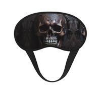 Masque pour les yeux léger et universel en forme de crâne de couleur cuivrée : idéal pour les voyages, les siestes de bureau et le travail de quart de travail. Fournit un environnement de sommeil