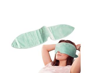 Masque pour les yeux lesté - 28,35 pouces pression douce | Peluche + fil de soie - Patch de relaxation pour le sommeil, la méditation et voyages, prend en charge dormeurs latéraux, hommes