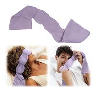Masque pour les yeux lesté CRGANGZY, bandeau double-face en fleece avec structure à 3 couches pour une obscurité totale, masque de sommeil réutilisable idéal pour voyager, train, domicile