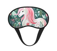 Masque pour les yeux licorne avec cheveux roses universel léger : idéal pour les voyages, les siestes de bureau et le travail de quart de travail. Fournit un environnement de sommeil confortable