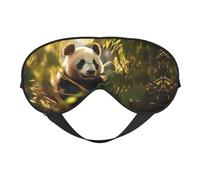 Masque pour les yeux Little Panda rouge pour dormir, masque de sommeil bloquant parfaitement la lumière pour homme et femme, bandeau doux et confortable pour les voyages