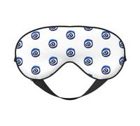 Masque pour les yeux maléfiques avec impression de voyage élégant et réglable pour le sommeil, le camping, la méditation, la relaxation