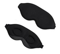 Masque Pour Les Yeux Masque de sommeil 3D en mousse à mémoire forme, patchs for les yeux, couverture d'ombre voyage, repos, relaxation, bandeau for, aide au(B-Black(Silk Mask))