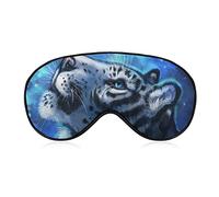 Masque pour les yeux Masque de sommeil confortable et super doux avec sangle élastique pour les yeux secs de voyage, masque pour les yeux endormi MysticGalaxy Sky Tiger Wild Animals Boho Style Art Eye