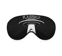 Masque pour les yeux Masque de sommeil super lisse et doux avec sangle élastique pour dormir la nuit Yeux secs, pause déjeuner Voyage Masque pour les yeux endormis Croyez en vous-même et les extraterr