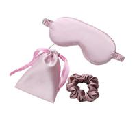 Masque Pour Les Yeux Masque for les yeux en soie imitée for femmes, ensemble de 3 pièces, patchs for, masque facial, bandeau for, repos voyage, couverture for nuit(Taro Purple)