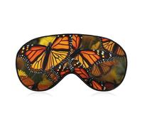 Masque pour les yeux Monarch Butterflies - Masque de sommeil latéral léger - Masque de sommeil avec coussinet nasal et bande élastique pour enfants, femmes et hommes