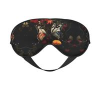 Masque pour les yeux motif papillon qui s'embrasse, bloque parfaitement la lumière, parfait pour les femmes et les hommes, bandeau doux et confortable pour les voyages