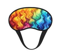 Masque pour les yeux Mystérieux Rainbow Flames Ultimate pour dormir, masque doux et confortable, masque relaxant sans pression nocturne.