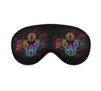 Masque pour les yeux occultant fantaisie, tigre panthère imprimé animal Galaxy masques de sommeil colorés masque de sommeil avec bandeau pour les yeux avec sangle réglable pour hommes femmes adolesc