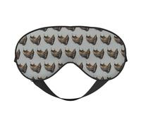 Masque pour les yeux Old Viking motif bateau voyage bureau avion nuit sommeil ombre bandeau sangle réglable