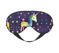 Masque pour les yeux One-Horse Star doux, imprimé sur toute la surface, 96 % polyester, 4 % élasthanne