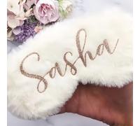 Masque Pour Les Yeux Personnalisé En Peluche, Masques De Sommeil En Soie Sur Mesure, Cache-yeux Confortable Pour Dormir, Voyager Ou Faire Une Sieste, Cadeau Pour Demoiselle D'honneur