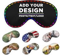 Masque pour les yeux personnalisé, masque de sommeil personnalisé pour ajouter votre texte photo, couvre-yeux personnalisé avec sangle réglable pour homme et femme (2)