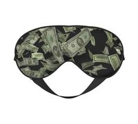 Masque pour les yeux polyvalent avec imprimé dollar - Couverture complète - Léger et respirant - Pour voyage, camping