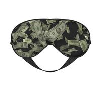 Masque pour les yeux polyvalent avec imprimé dollar - Couverture complète - Léger et respirant - Pour voyage, camping