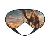 Masque pour les yeux polyvalent avec imprimé sable du désert - Couverture complète - Léger et respirant - Pour voyage, camping