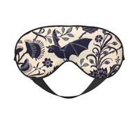 Masque pour les yeux polyvalent avec motif chauve-souris - Couverture complète - Léger et respirant - Pour voyage, camping
