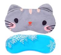 Masque pour les yeux pour dormir, masque de sommeil mignon - Couvre-yeux en masque pour dormir avec design animal | Masque de glace douce et rafraîchissante avec sangle réglable pour raga